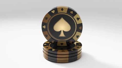 Casino Chips Loopable Coins with spade sign