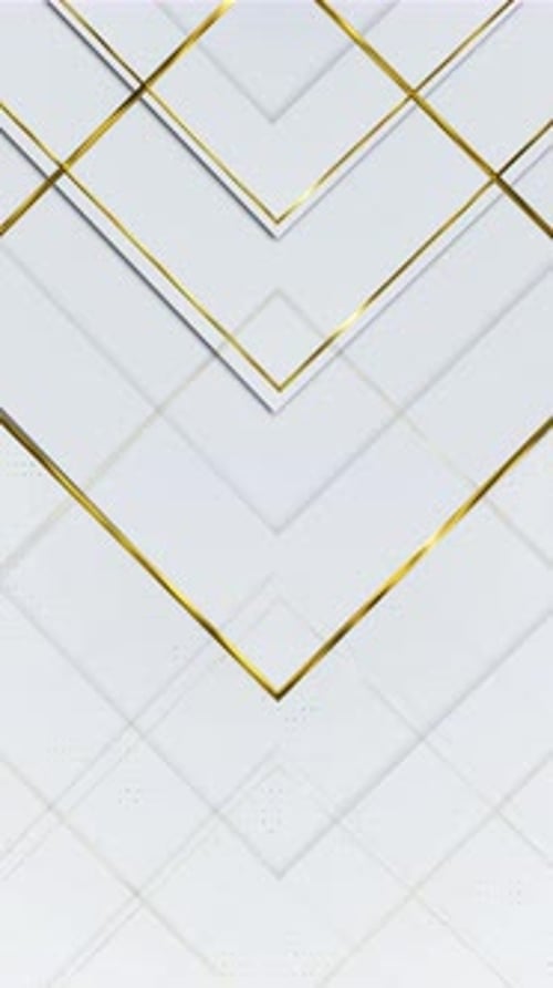 Elegant Gold Geometric Lines Moving Background Animation