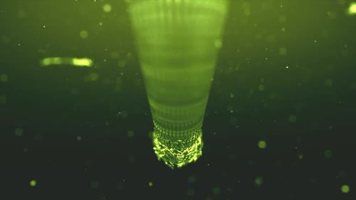 Yellow Sparkling Particles Animation Loop