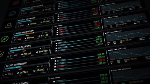 Digital Statistics Interface Display 2