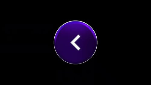 Modern 3D Rotating Left Arrow Button Animation