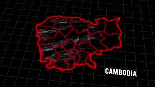 Cambodia Map Animation In Cinematic 3D Style