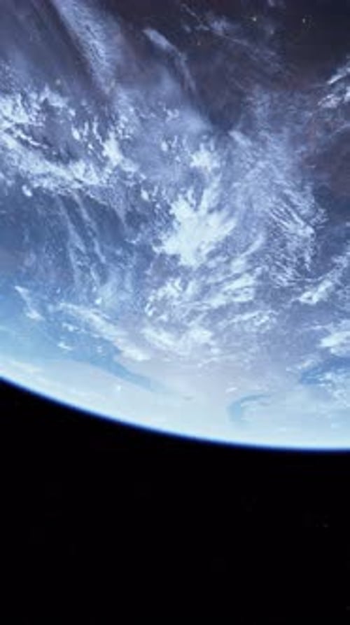 Earth Viewed From Space Station