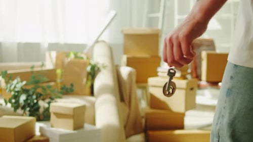 Real Estate Home Keys Closeup Buying Flat Apartment Property Purchasing