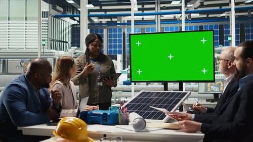 Researchers Analyze Solar Cell Prototypes Using Chroma Key Display