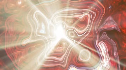 Swirling Abstract Liquid Pattern Background with Light Flares