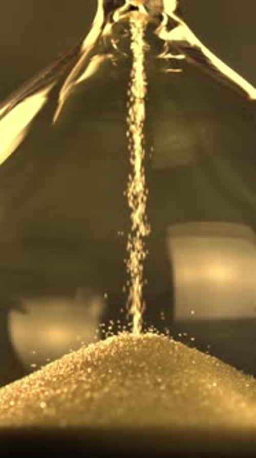 Super Slow Motion Hourglass Filmed on a Highspeed Camera at 1000 Fps