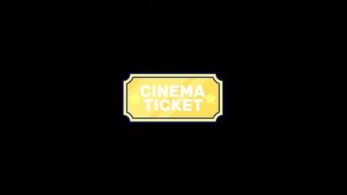 Cinema Ticket Alpha Animation