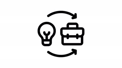 implementation line icon animation