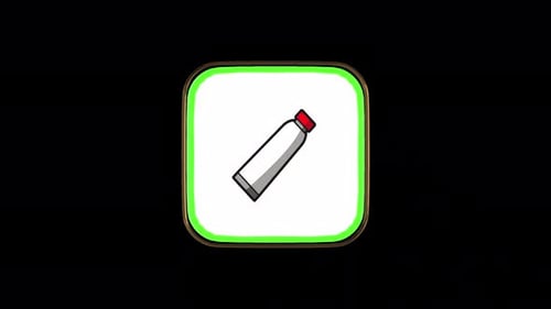 Animated Sketchy Art Marker Icon Rotating Loop