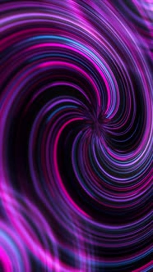 Dynamic Neon Swirling Lines Abstract Background