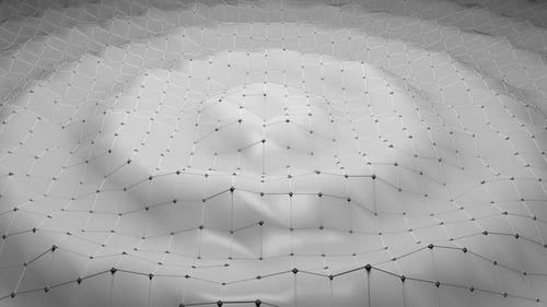 White surface ripple low polygon background Reverse