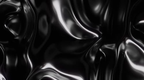 Abstract Dark Fluid Metallic Rippling Seamless Loop Background