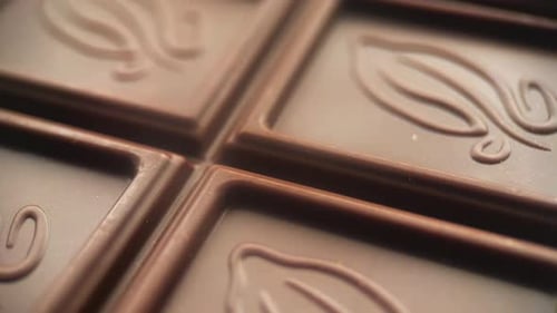 Rotation Dark Chocolate Bar Background