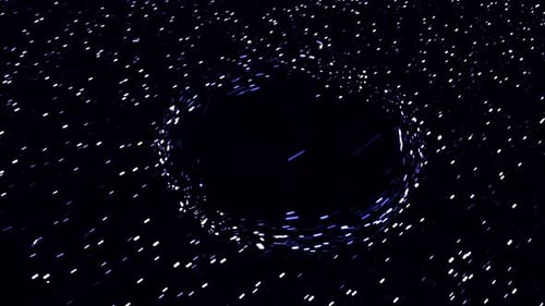 Abstract Fast Flight Of Stars In Outer Space Crossing Black