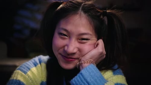 Smiling Young Adult Portrait Close Up