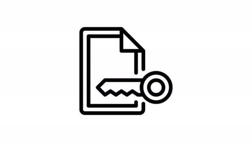 Animation Paper Key Icon Pack