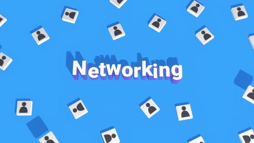 Dynamic Networking Title Animation with Abstract Connections