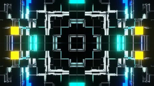 Multicolor Square Strobe Background Vj Loop In 4K