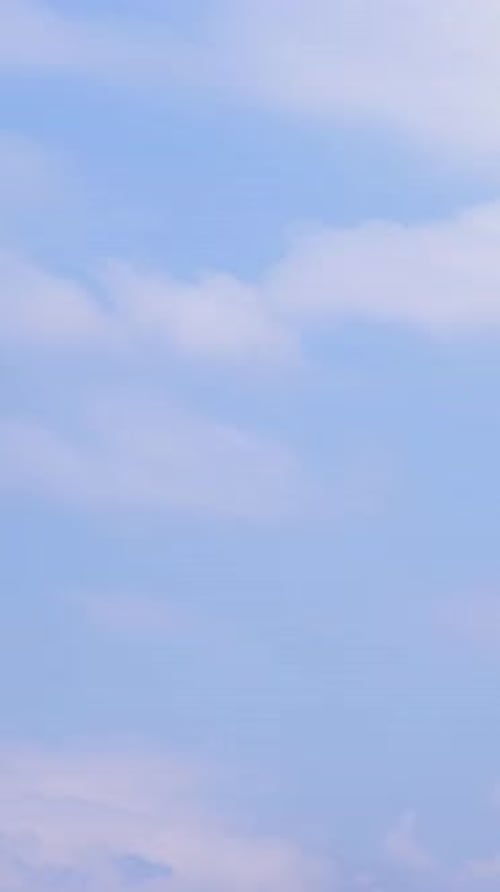 Vertical Timelapse of Beautiful Blue Sky with Clouds Background Cloudscape