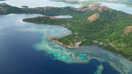 Tropical Island with Blue Lagoons