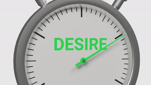 3D Stopwatch Measuring Desire Progress Animation
