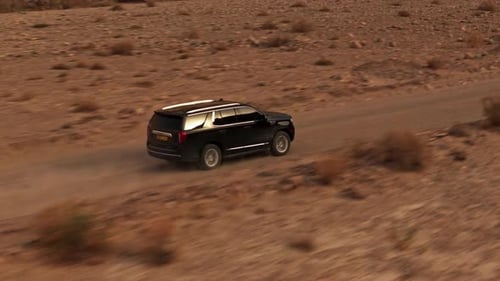 Fast Car Driving Through Desert Valleys – Cinematic Off-Road Adventure
