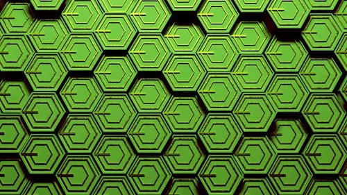 4 K Abstract Hexagonal Loop 03