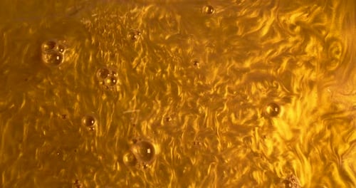 Metallic Gold Liquid Abstract Background