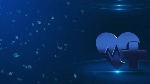 Animated Medical Health Heartbeat Background