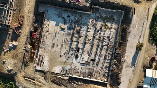 Aerial Flight Over a New Constructions Development