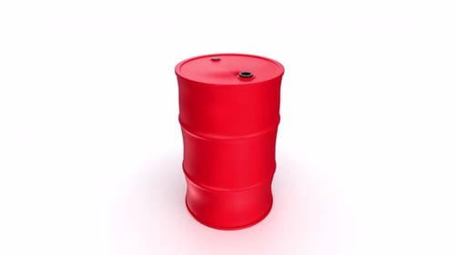 Barrel 3d object rotating loop