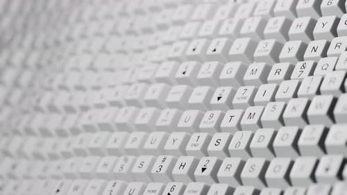 Mouvement des touches du clavier. Arrière-plan abstrait des boutons de leur clavier. Antécédents technologiques.
Pro