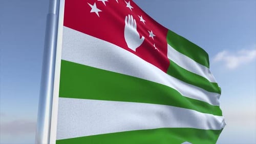 Realistic Flag Waving Animation for Official Presentations
