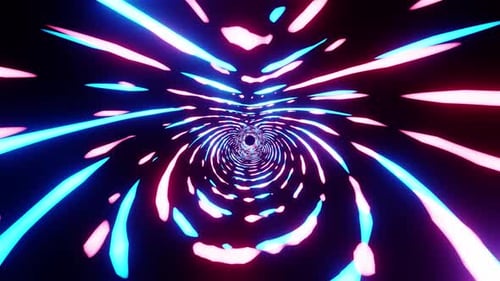 Random Colored Neon Lights Animation Background Vj Loop