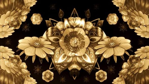 Goldene Blumen 02