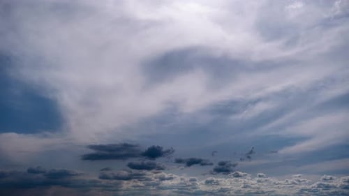 Dramatic Cloudscape with Blue Sky
