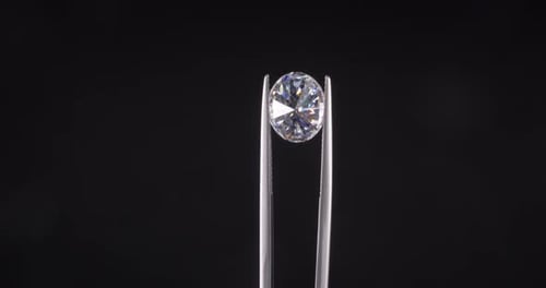 Diamond on black background