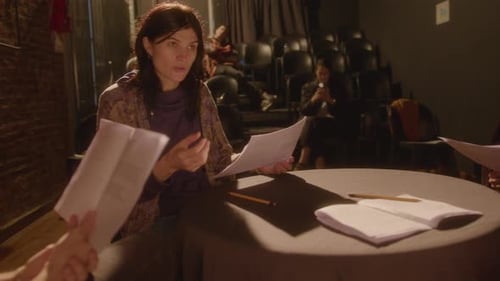 Drama Students Reading Play Scripts and Discussing Roles in Theater