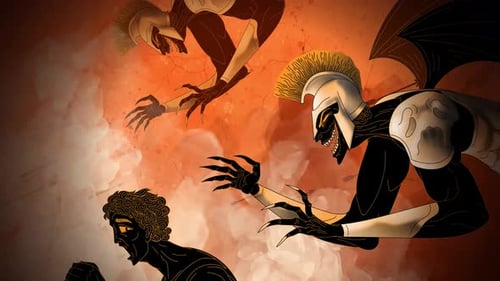 Deimos et Phobos terrifient un soldat sur le champ de bataille
