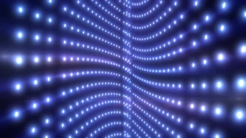 Abstrakter blauer Hintergrund aus glühender futuristischer Energie, magischen hellen Punkten und Partikeln