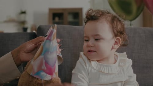 Baby Celebrates Birthday at Home With Family