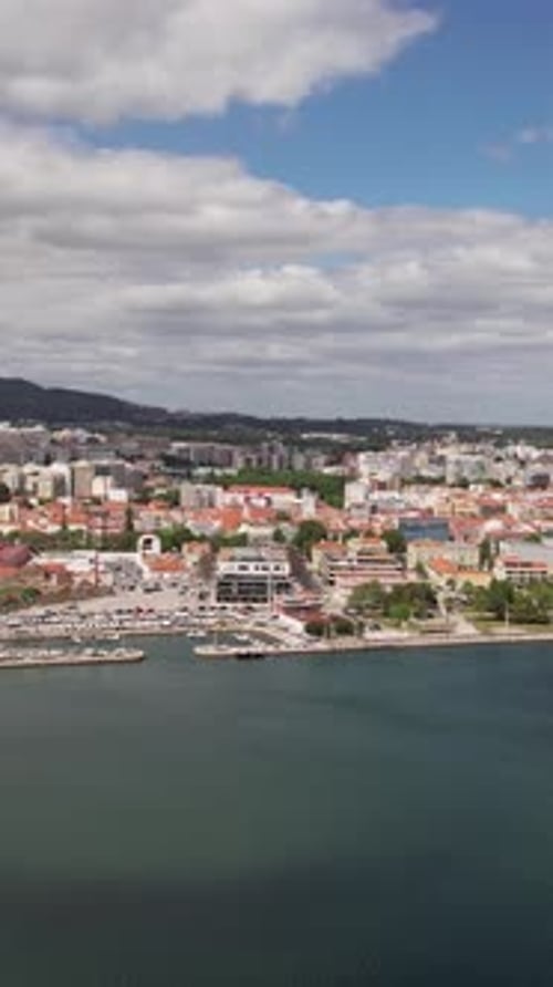 City of Setubal Portugal Vertical Video