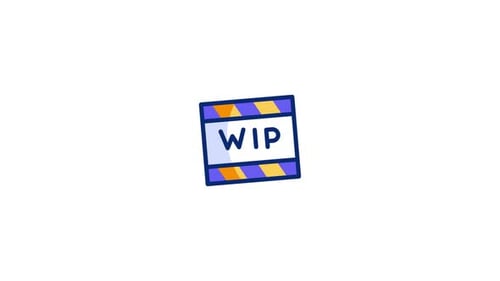 Sketch Style Work In Progress Clapboard Animation