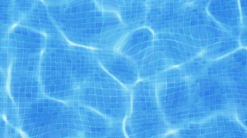 Bright Blue Water Texture in Pool Abstract