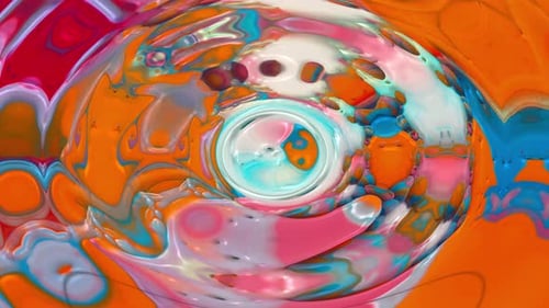 Abstract Psychedelic Liquid Colors Flow background