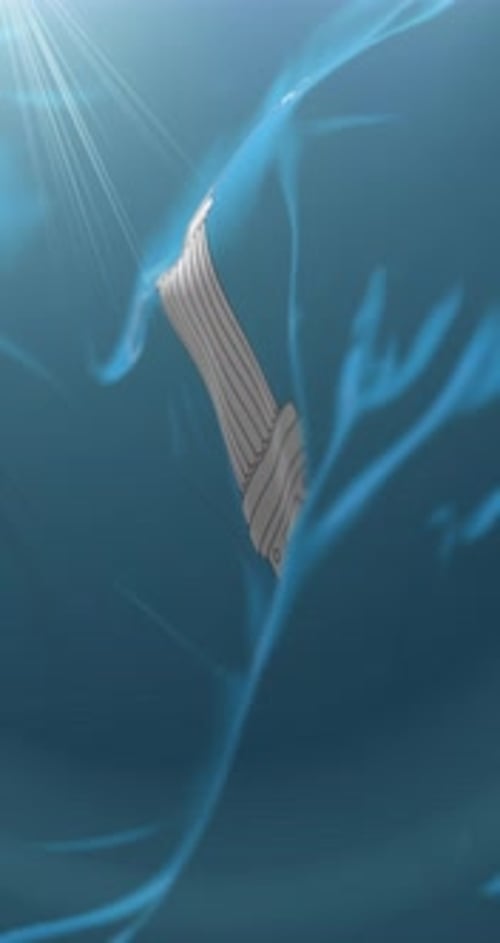 Tuvalu Flag Realistic Waving Animation with Light Rays