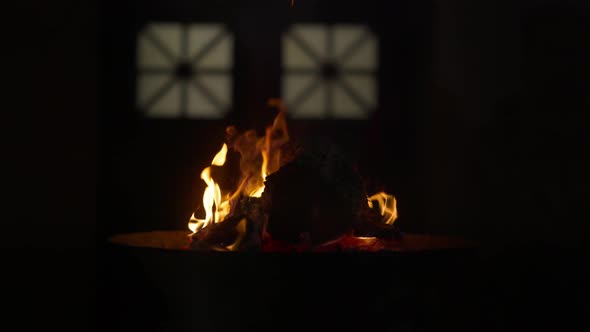 Sacred Eternal Flame in Zoroastrian Fire Temple Atash Behram at the ...