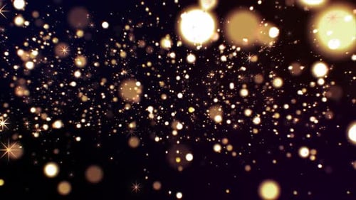 Glittering Particle And Stars 4k Loop