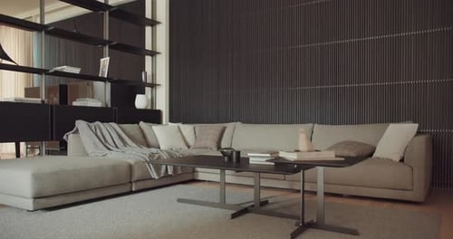 Contemporary Living Room Interior with Modern Design